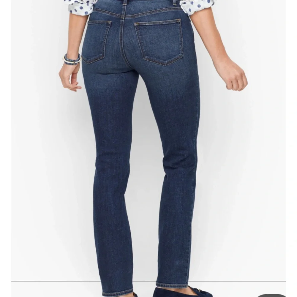 Talbots Flawless Five-Pocket Straight Jeans - Picture 2 of 11